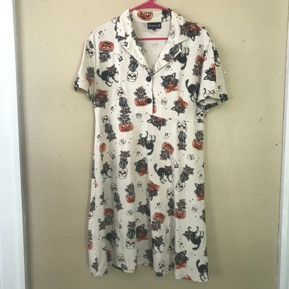 Sourpuss Dresses & Skirts - Sourpuss Halloween Print Rosie 40s Style Dress